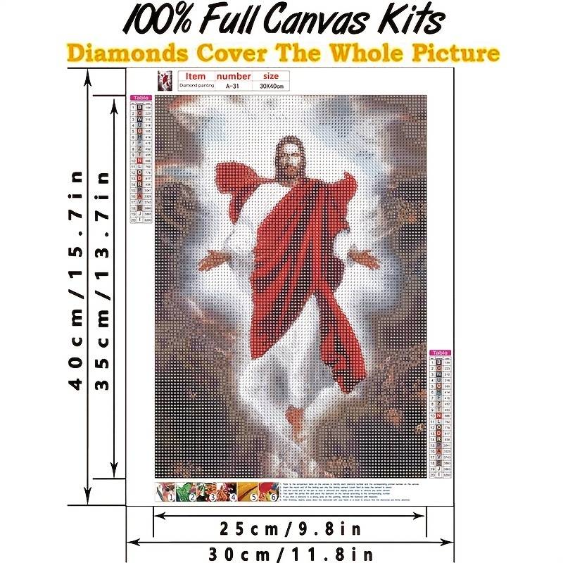 5D DIY Christian Religion Artificial Diamond Painting Kits Full Diamond  ,Diamond Painting Kits, 5D Diamond Jewel Paint By Numbers For Adults With  Diam